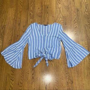 Blue Striped Blouse